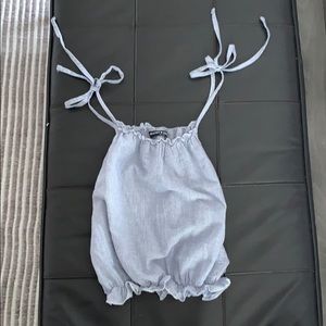 Brandy Melville ruched crop top